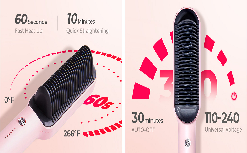 Hair Straightener Comb for Women & Men