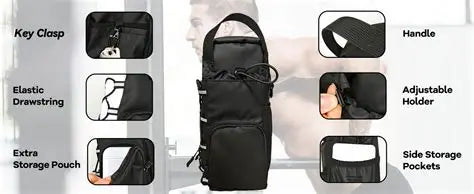 Magnetic Gym Bottle Holder Bag With Storage (Pack of 1)